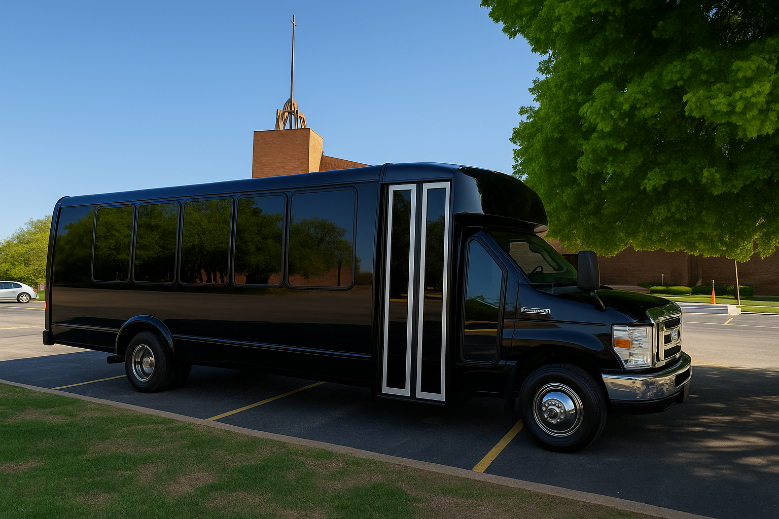 22 passenger party bus exterior from the San Diego Party Ride fleet